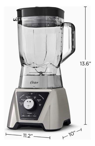 Licuadora portátil Oster LICUADORA, BLSTTSCB2000 1.9 L gris con vaso de tritan 220V - Incluye 2 accesorios