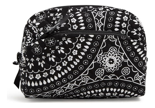 ~? Vera Bradley Cotton Medium Cosmetic Makeup Organizer Bag,