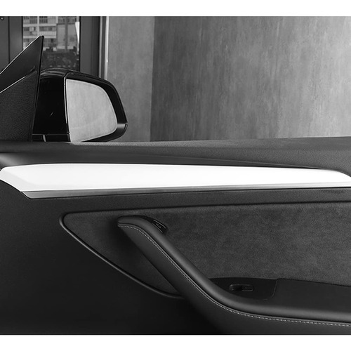 2 Pieza Abs Blanco Perla Brillante Para Panel Puerta Tesla 3