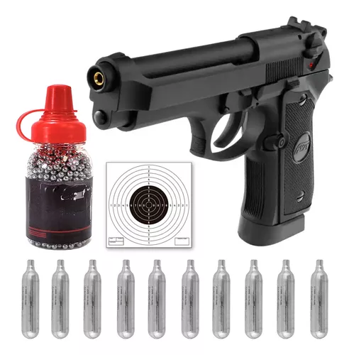 Pistola Aire Asg X9 Full Metal Blowback Balines Co2 Blanco T