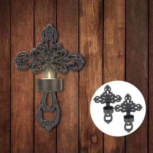 Candelabro Colgante Con Forma De Cruz, 2 Unidades
