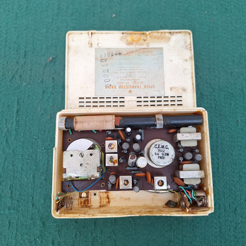 Radio Transistor Antigo Spica Branco (Usado)