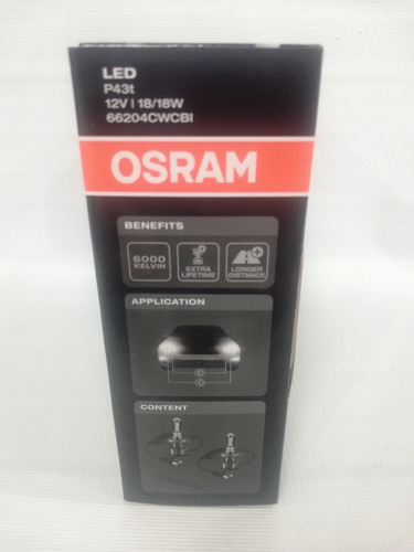 Led H4 Osram Cool Blue 6000k 18w Fiesta Power Balita 02-07