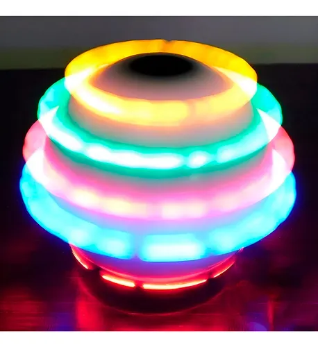 Trompo Luces Emojis Luces Musica Colores Divertido Niños X 6