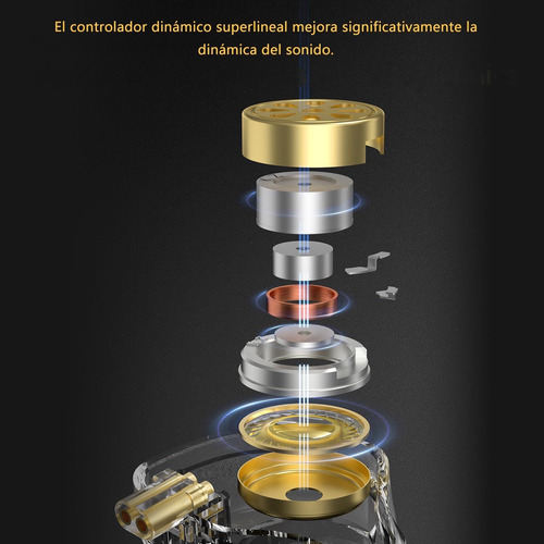 Audífonos Kz Zsn Pro 2 Intrauditivos Silver