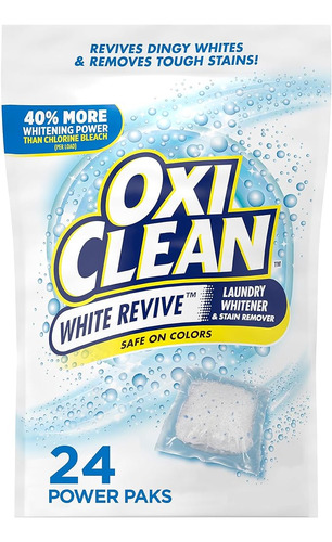 Oxiclean White Revive Quitamanchas Para Lavandería 24 Pz
