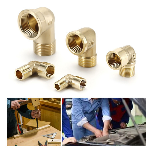 (1-t2) De 5 Accesorios Roscados De Latón Resistentes