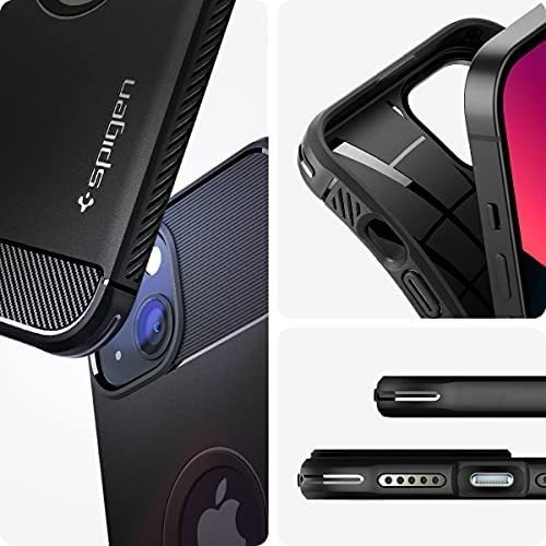 Funda Spigen Rugged Armor Para iPhone 13 Negro