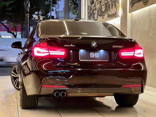 Imagem 16 de 18 de Bmw 328i M Sport Flex 2017 80.000km Blindado Bss Teto E Cour