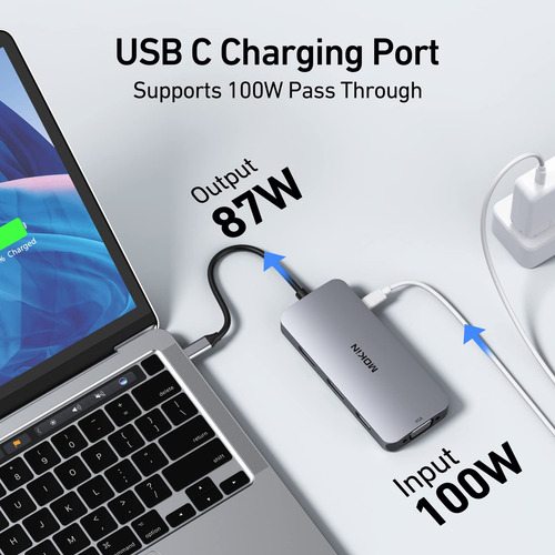 Estación De Acoplamiento Usb C Imokin Dual Displayport 8 En