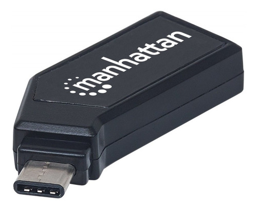 Lector De Memorias Manhattan 102001 Usb C Negro