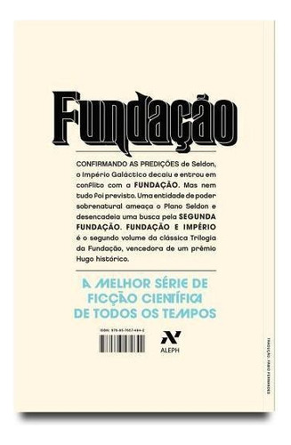Fundação E Império - Vol. 2, De Asimov, Isaac. Editora Aleph, Capa Mole Em Português