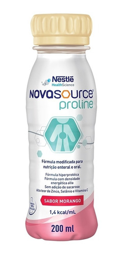 Novasource Proline Morango 200ml - Nestlé (kit Com 08 Unidad