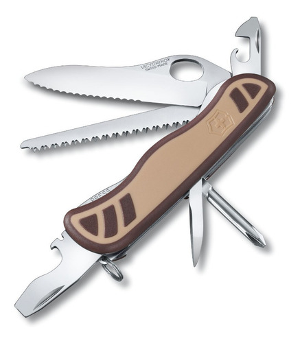 Imagen 1 de 4 de Navaja Trailmaster Dessert Grip 10 Fun Beige/cafe Victorinox