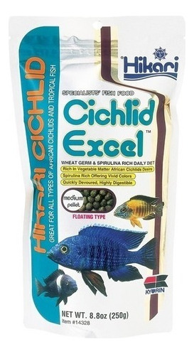 Alimento Peces Hikari Cichlid Excel Medium 4mm (250gr