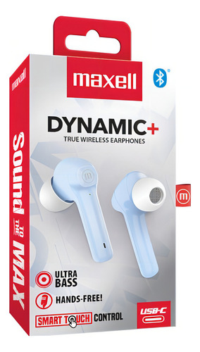 Audífonos Maxell Tws Bluetooth Dynamic Colores Color Azul