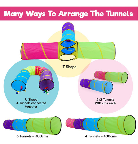 Hide N Side Túneles De Juego Para Niños Túnel De Gateo Para