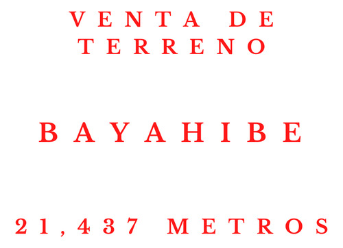 Terreno En Bayahibe