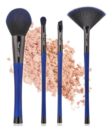Kit De Pinceis Profissionais De Maquiagem - Real Love