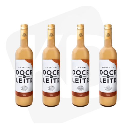 Kit Licor Doce De Leite Argentino Fino Dom Tapparo 750 Ml