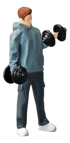 Figuras De Personas De Fitness 1/64, Dioramas, Adorno De