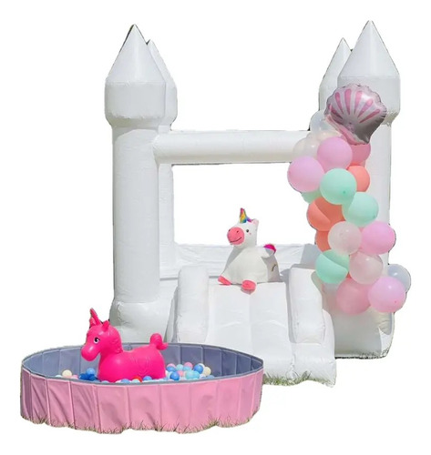 Castillo Inflable Blanco, Brincolin, Brinca Brinca