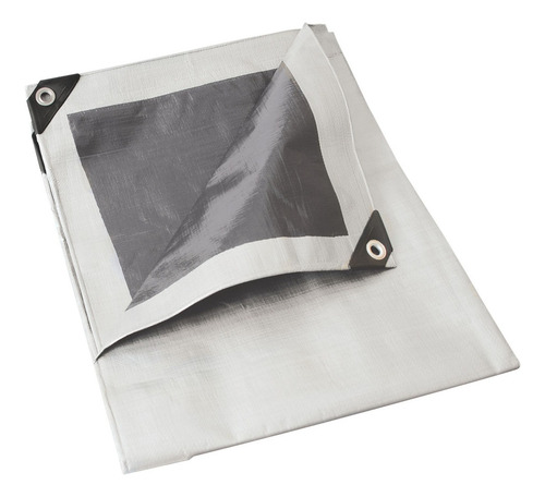Lona De Polietileno Blanca Con Fondo Plata, 4 X 5 M Foy