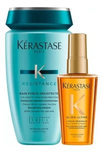  Set Kérastase Bain Force Architecte + Huile Elixir 50ml