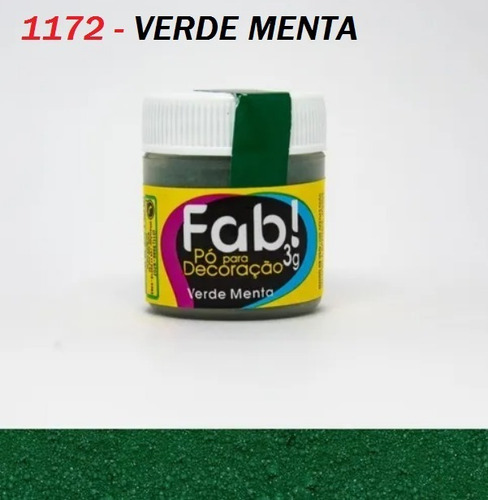Colorante Comestible En Polvo Fab - Verde Menta (*1172)