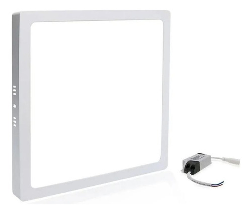 Painel Plafon Sobrepor 25w Quadrado 30x30 Slim 3000k Aaatop Cor Branco 110v/220v