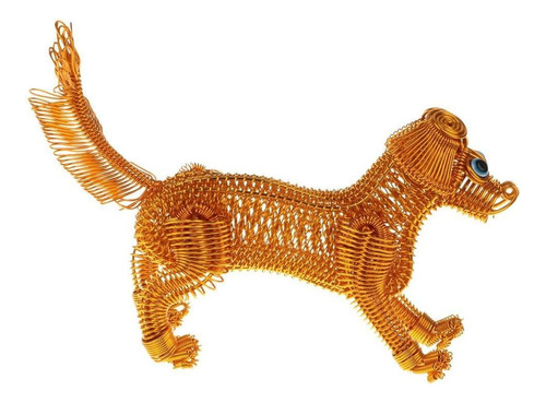 Crafts Hecho Alambre Perro Mascota Modelo Para El Escritorio