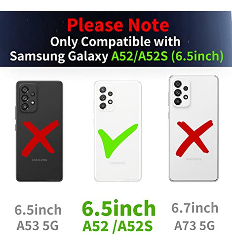 Funda Para Galaxy A52 A52s Rojo 6.5 PuLG Plastico