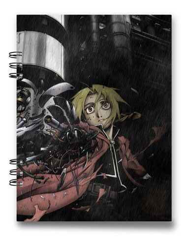 Imagen 3 de 5 de Cuaderno Full Metal Alchemist 15x20 Cms Mediacarta 100 Hojas
