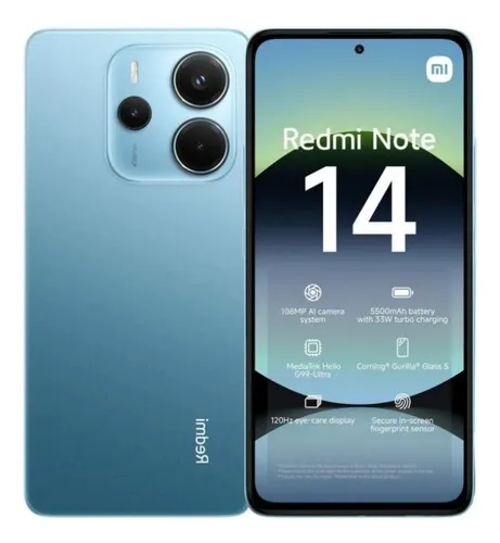 comprar Xiaomi Redmi Note 14 8gb Ram 256gb Amoled 6,67 Cámara 108mp Azul