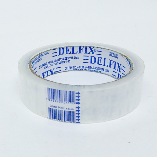 05 Fitas Adesivas Durex Transparente 24mmx50 Metros Delfix