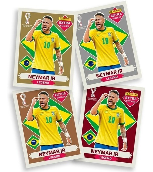 Figurinha Original Panini Neymar Jr Legend Gold