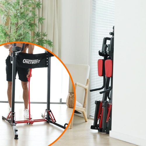 Onetwofit Power Tower Estación De Dominadas Ajustable Mmg