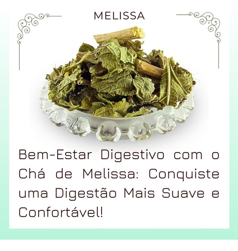 Chá Folhas Desidratadas De Melissa - 50g