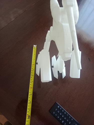 Robotech Zentraedi Kairon 25 Cms Alto Nave Impresa En 3d