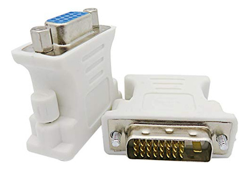 Adaptador Vga Dvi-i 1080p Para Pc Y Proyector (2 Pack)