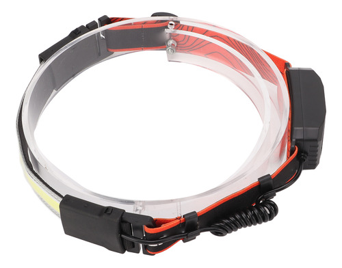 Linterna Frontal Led Cob Highlight, Recargable, Roja