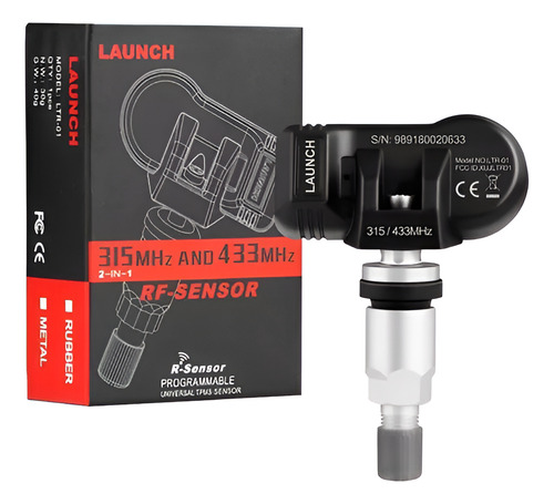 Sensor Tpms Universal Launch 315/433mhz Metal Programable