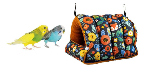 Cama Columpio Con Forma De Nido De Loro, Color Azul Cálido