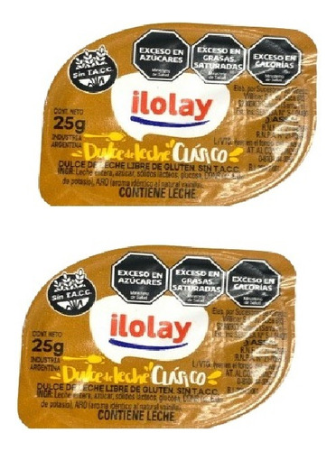 Ilolay Dulce De Leche Individual Mini Monodosis Caja X108u