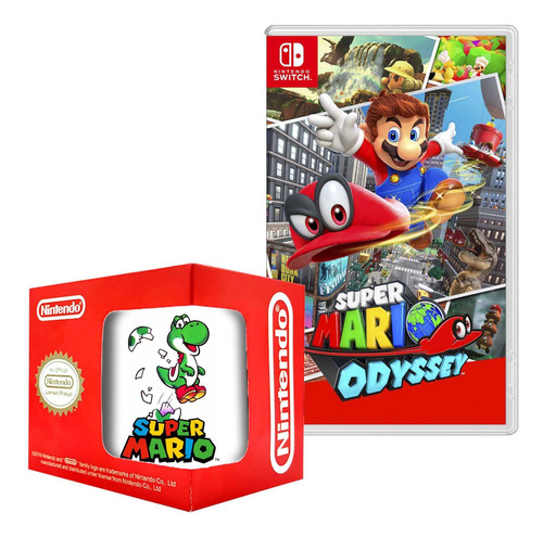 Super Mario Odyssey Nintendo Switch Y Taza 6