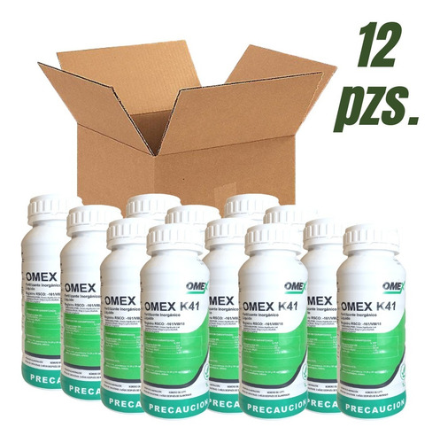 Imagen 1 de 3 de Omex K41 Potasio Concentrado Fertilizante Foliar Caja 12 L