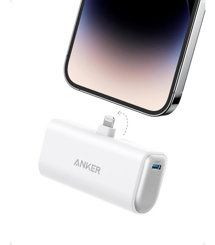 Cargador Portátil Nano Batería Externa De 5.000 Mah Blanco