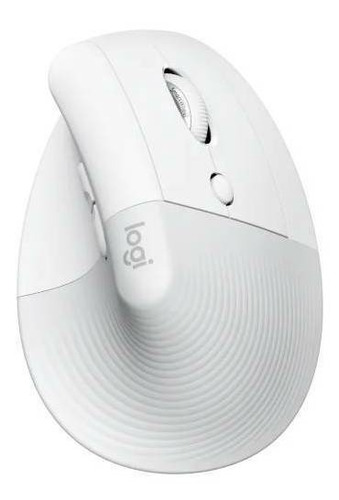 Imagen 2 de 4 de Mouse vertical inalámbrico Logitech Serie Ergo Lift blanco crudo