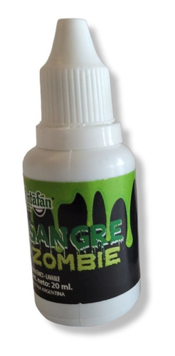 Sangre Zombie Verde 20 Ml Hipoalergenico Lavable