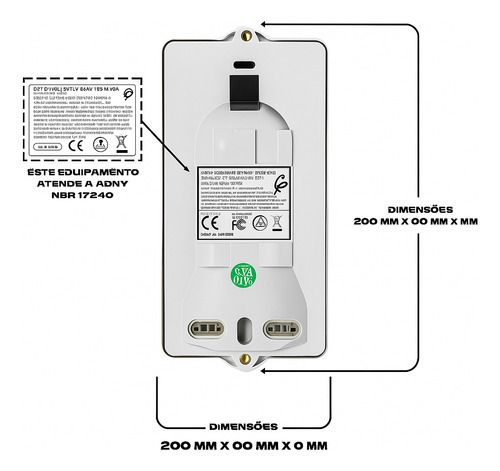 Detector Linear De Fumaça Infravermelho Gst Com Alinhamento